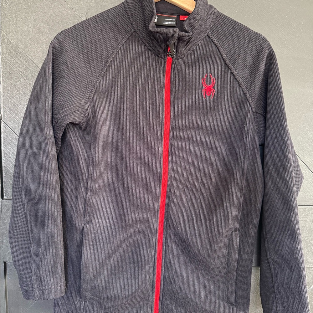 Spyder Black Jacket with Red Accents